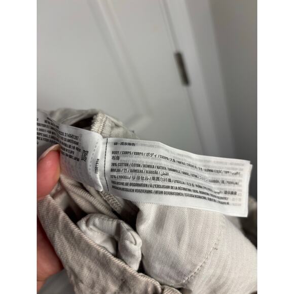 Abercrombie Curve Love Sloane Tailored Wide Leg Pants Beige Size 30 / 10 - Picture 5 of 5